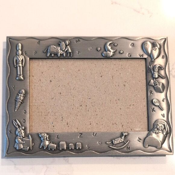 Malden Silver ABC Animal Toy Accent Child Picture Frame Baby Photo Nursery - Picture 10 of 10